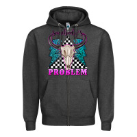 Charcoal Heather somebodys problem Zipper Hoodie - texasbilliewilder