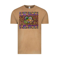 Vintage Camel mardi gras fleur de lis hearts leopard glitter Vintage Tee - Artiststas