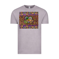 Vintage Zinc mardi gras fleur de lis hearts leopard glitter Vintage Tee - Artiststas