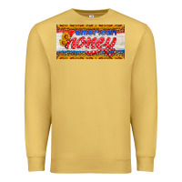 Antique Gold american honey sunflower license plate Premium Sweatshirt - HRA Design Shop