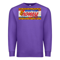 Purple american honey sunflower license plate Premium Sweatshirt - HRA Design Shop
