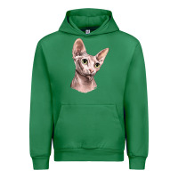 Emerald Sphynx Cat Urban Hoodie - LillyAllenDesigns