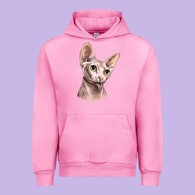 Sphynx Cat Urban Hoodie Designed By Lillyallendesigns