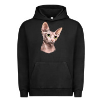 Pigment Black Sphynx Cat Urban Hoodie - LillyAllenDesigns