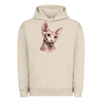 Pigment French Oak Sphynx Cat Urban Hoodie - LillyAllenDesigns