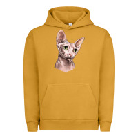 Pigment Peanut Butter Sphynx Cat Urban Hoodie - LillyAllenDesigns