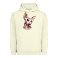 Pigment Pistachio Sphynx Cat Urban Hoodie - LillyAllenDesigns