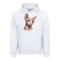White Sphynx Cat Urban Hoodie - LillyAllenDesigns