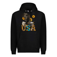 Black Western Usa Eagle Premium Hoodie - LillyAllenDesigns