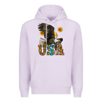 Lilac Western Usa Eagle Premium Hoodie - LillyAllenDesigns