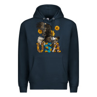 Navy Western Usa Eagle Premium Hoodie - LillyAllenDesigns