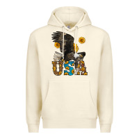 Sandshell Western Usa Eagle Premium Hoodie - LillyAllenDesigns