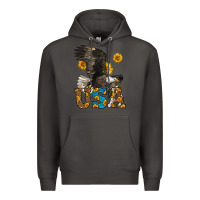 Smoke Western Usa Eagle Premium Hoodie - LillyAllenDesigns