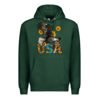 Sports Green Western Usa Eagle Premium Hoodie - LillyAllenDesigns