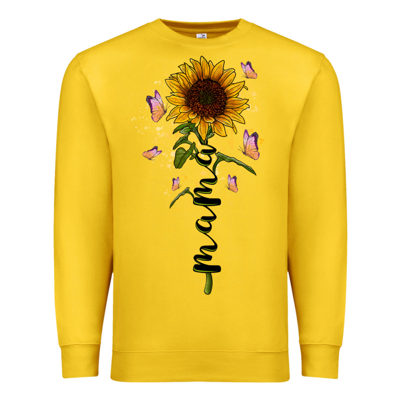 Mama Sunflower Premium Sweatshirt by RacoonDesign | Teevron