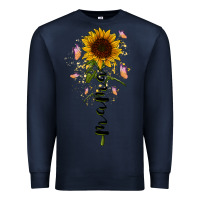 Navy mama sunflower Premium Sweatshirt - RacoonDesign