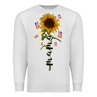 Oatmeal Heather mama sunflower Premium Sweatshirt - RacoonDesign