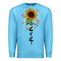 Ocean Blue mama sunflower Premium Sweatshirt - RacoonDesign