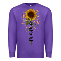 Purple mama sunflower Premium Sweatshirt - RacoonDesign