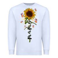 White mama sunflower Premium Sweatshirt - RacoonDesign