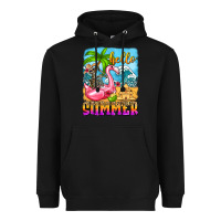 Black hello summer skeleton Heavyweight Hoodie - Zillion Design Studio