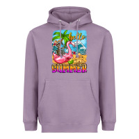 Lavender hello summer skeleton Heavyweight Hoodie - Zillion Design Studio
