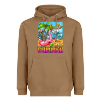 Toasted Coconut hello summer skeleton Heavyweight Hoodie - Zillion Design Studio