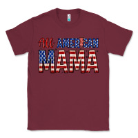 Burgundy all american mama zillion Classic Tee - Zillion Design Studio