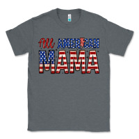 Charcoal Heather all american mama zillion Classic Tee - Zillion Design Studio
