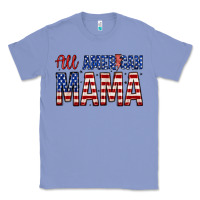 Colony Blue all american mama zillion Classic Tee - Zillion Design Studio