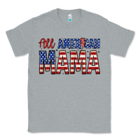 Heather Grey all american mama zillion Classic Tee - Zillion Design Studio
