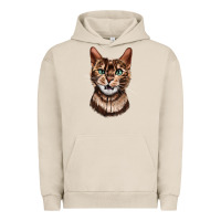 Pigment French Oak Bengal Cat Face Urban Hoodie - LillyAllenDesigns