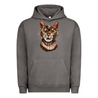 Pigment Tornado Bengal Cat Face Urban Hoodie - LillyAllenDesigns