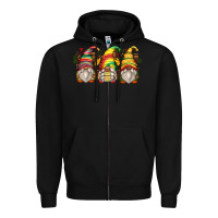 Black juneteenth gnomes Zipper Hoodie - Zillion Design Studio
