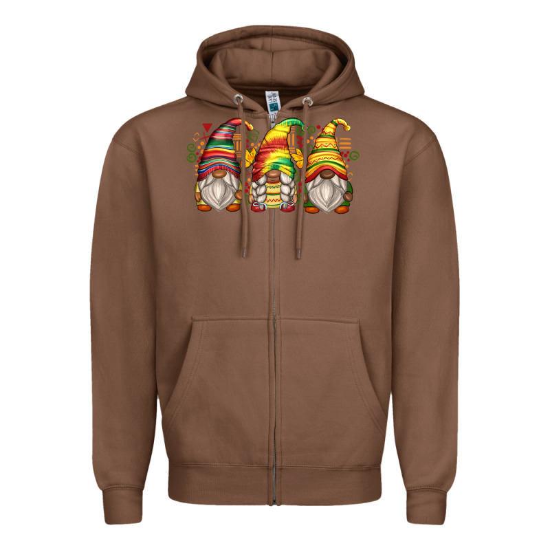 Juneteenth Gnomes Zipper Hoodie by Zillion Design Studio | Teevron