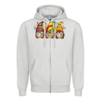 Dove Grey juneteenth gnomes Zipper Hoodie - Zillion Design Studio