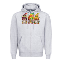 Heather Grey juneteenth gnomes Zipper Hoodie - Zillion Design Studio