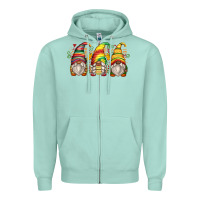 Seafoam juneteenth gnomes Zipper Hoodie - Zillion Design Studio