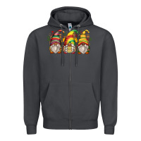 Smoke juneteenth gnomes Zipper Hoodie - Zillion Design Studio