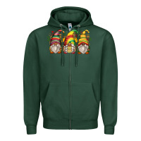 Sports Green juneteenth gnomes Zipper Hoodie - Zillion Design Studio