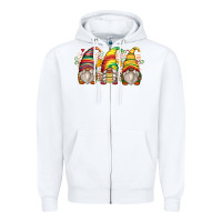 White juneteenth gnomes Zipper Hoodie - Zillion Design Studio