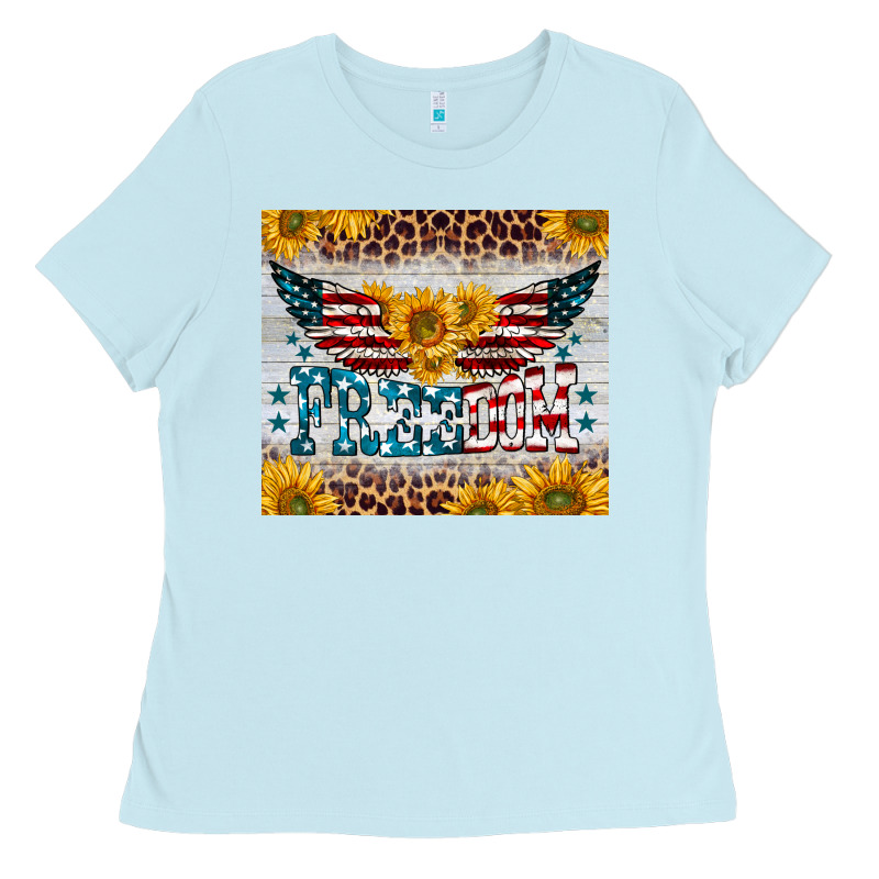 Freedom 4th Of July Ladies Tee by BarkalooDesign | Teevron