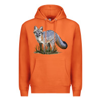 Carrot Gray Fox Premium Hoodie - LillyAllenDesigns