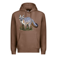 Chestnut Gray Fox Premium Hoodie - LillyAllenDesigns