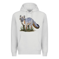 Dove Grey Gray Fox Premium Hoodie - LillyAllenDesigns