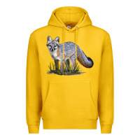 Lemon Gray Fox Premium Hoodie - LillyAllenDesigns
