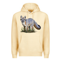 Pina Colada Gray Fox Premium Hoodie - LillyAllenDesigns