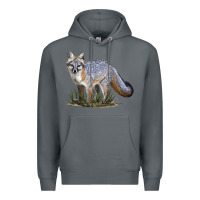 Rock Gray Fox Premium Hoodie - LillyAllenDesigns