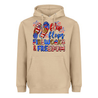 Mushroom flip flops fireworks and freedom Heavyweight Hoodie - Zillion Design Studio