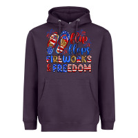 Plum flip flops fireworks and freedom Heavyweight Hoodie - Zillion Design Studio